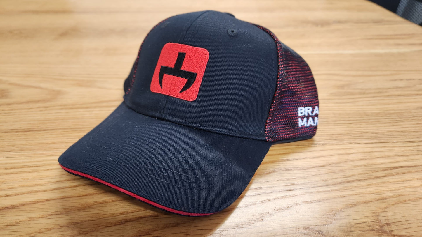 Red and Black Mesh Hat
