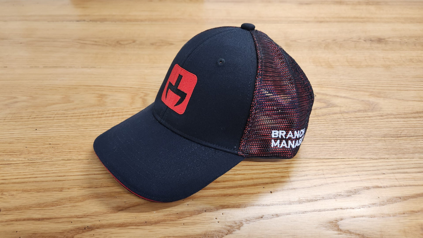 Red and Black Mesh Hat