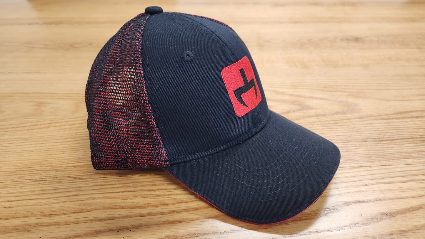 Red and Black Mesh Hat